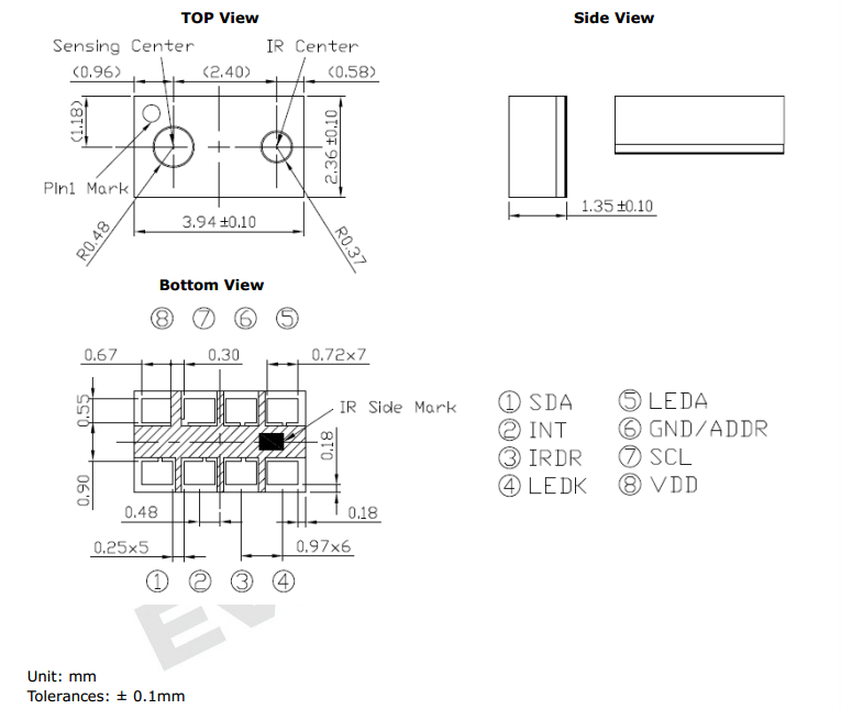 APM-12D23-20-DF8/TR8 三合一接近传感器尺寸图